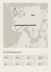 Poster Eudenbach im Stil Minimal