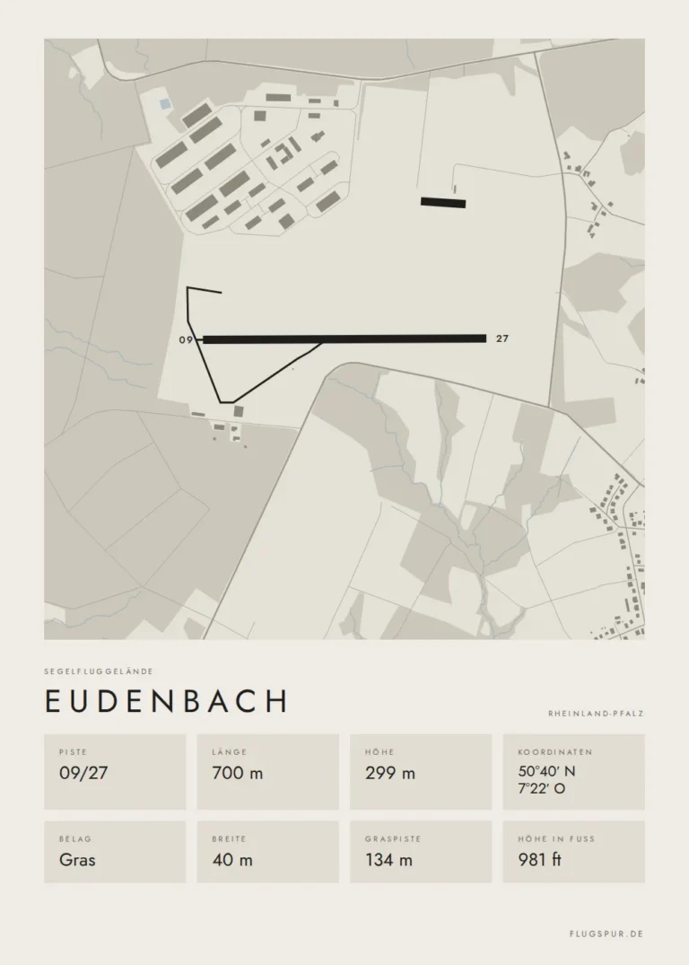 Poster Eudenbach im Stil Minimal