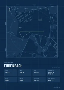 Poster Eudenbach im Stil Technical