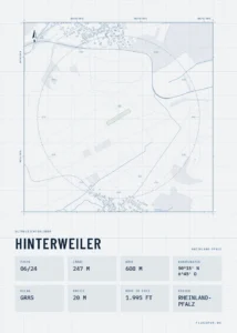 Poster Hinterweiler im Stil Technical hell