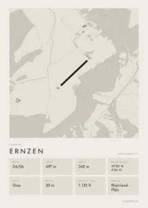 Poster Ernzen im Stil Minimal