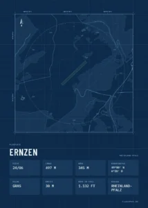 Poster Ernzen im Stil Technical