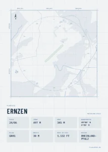 Poster Ernzen im Stil Technical hell