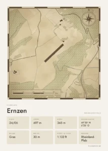 Poster Ernzen im Stil Vintage