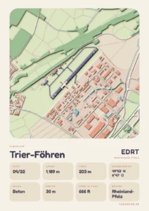 Poster Flugplatz Trier-Föhren (EDRT)
