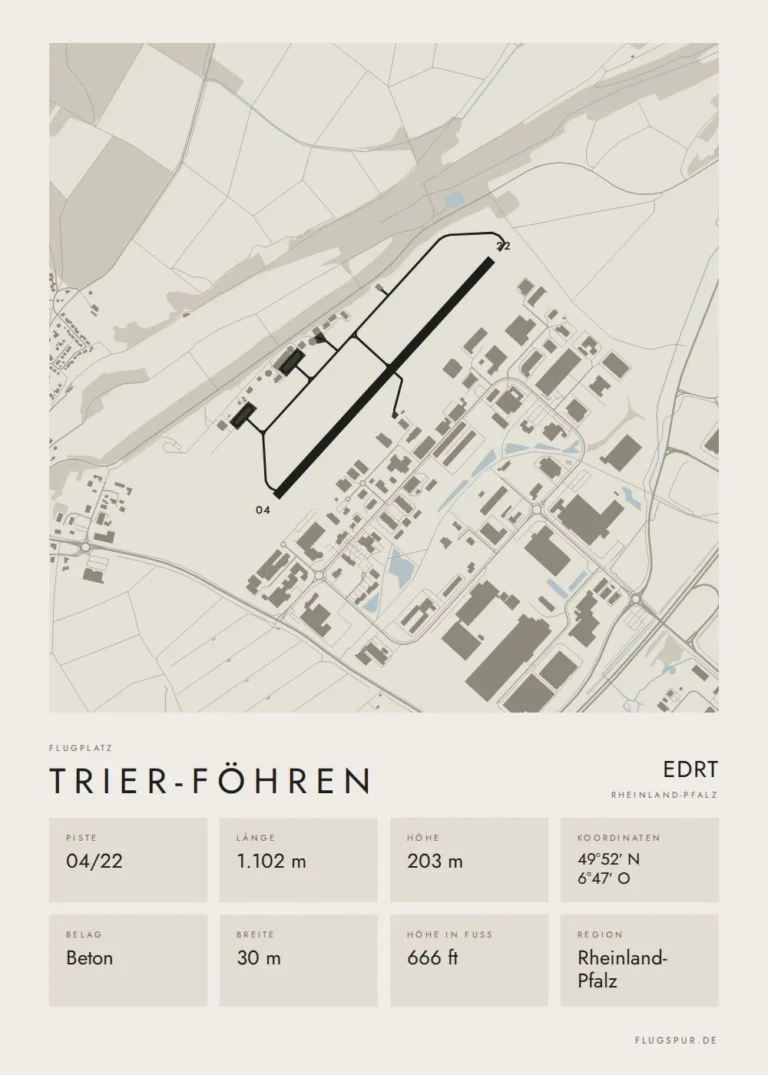 Poster Trier-Föhren im Stil Minimal