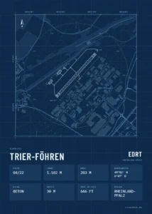 Poster Trier-Föhren im Stil Technical