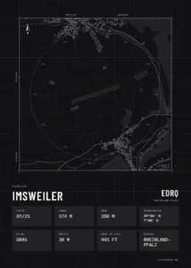 Poster Imsweiler im Stil Technical schwarz