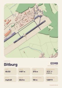 Poster Flugplatz Bitburg (EDRB)