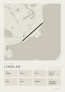 Poster Lindlar im Stil Minimal