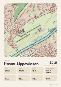 Poster Flugplatz Hamm-Lippewiesen (EDLH)