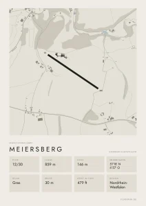 Poster Meiersberg im Stil Minimal