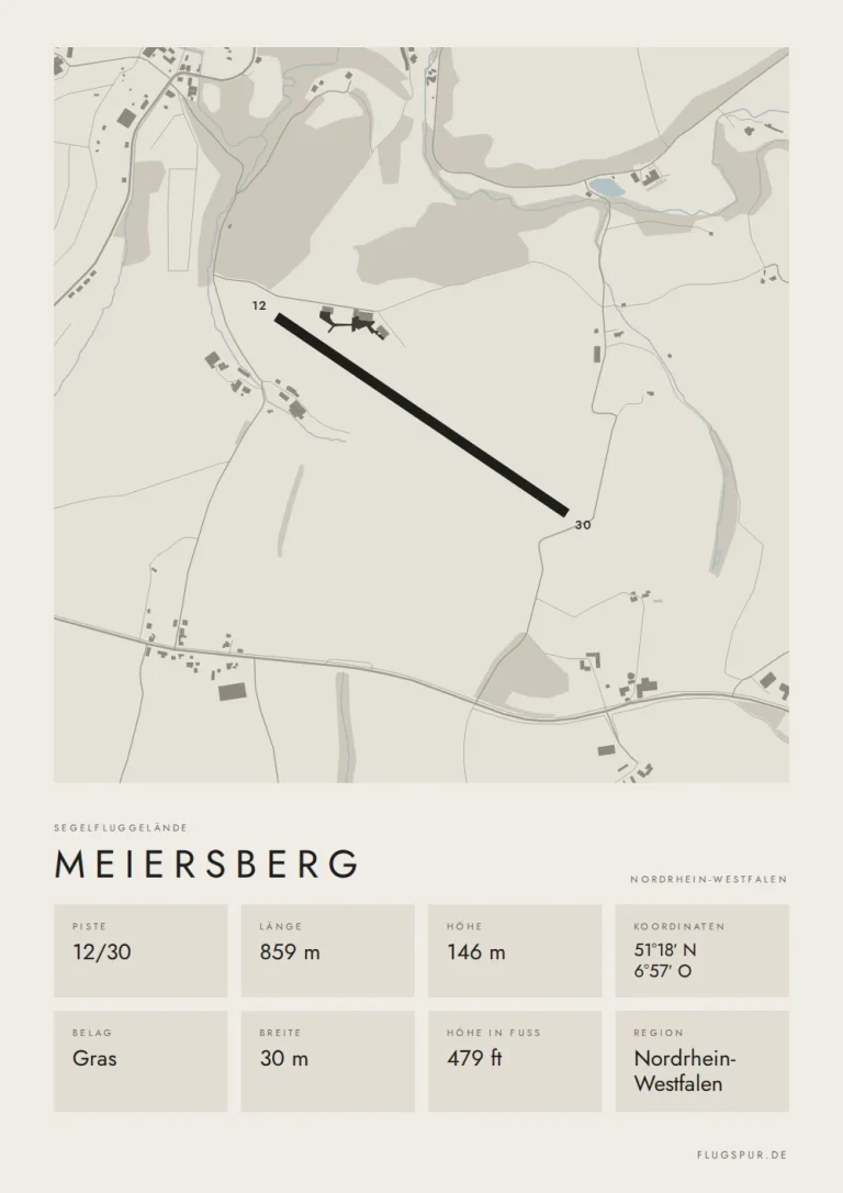 Poster Meiersberg im Stil Minimal