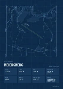 Poster Meiersberg im Stil Technical
