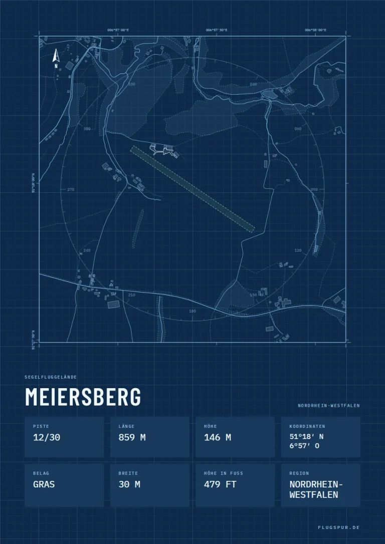 Poster Meiersberg im Stil Technical