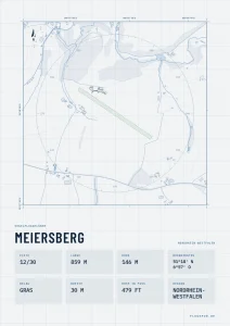 Poster Meiersberg im Stil Technical hell