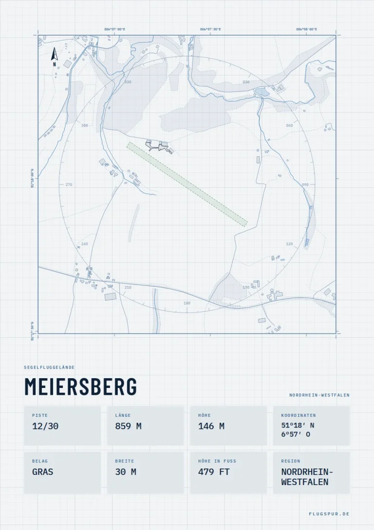 Poster Meiersberg im Stil Technical hell
