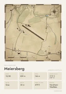 Poster Meiersberg im Stil Vintage