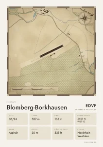 Poster Blomberg-Borkhausen im Stil Vintage