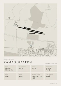 Poster Kamen-Heeren im Stil Minimal