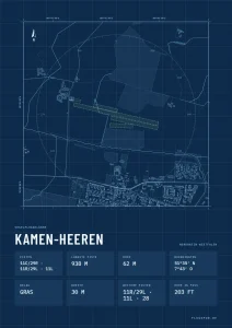 Poster Kamen-Heeren im Stil Technical