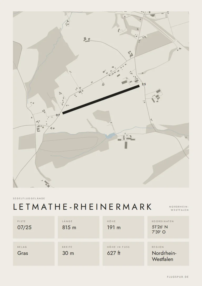 Poster Letmathe-Rheinermark im Stil Minimal
